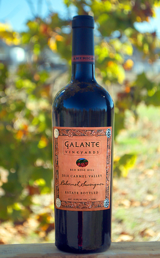 Galante Vineyards 2010 Red Rose Hill Carmel Valley Cabernet Sauvignon 750ml Wine Bottle