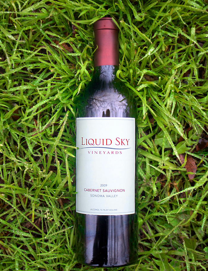 Liquid Sky 2009 Sonoma Valley Cabernet Sauvignon 750ml Wine Bottle