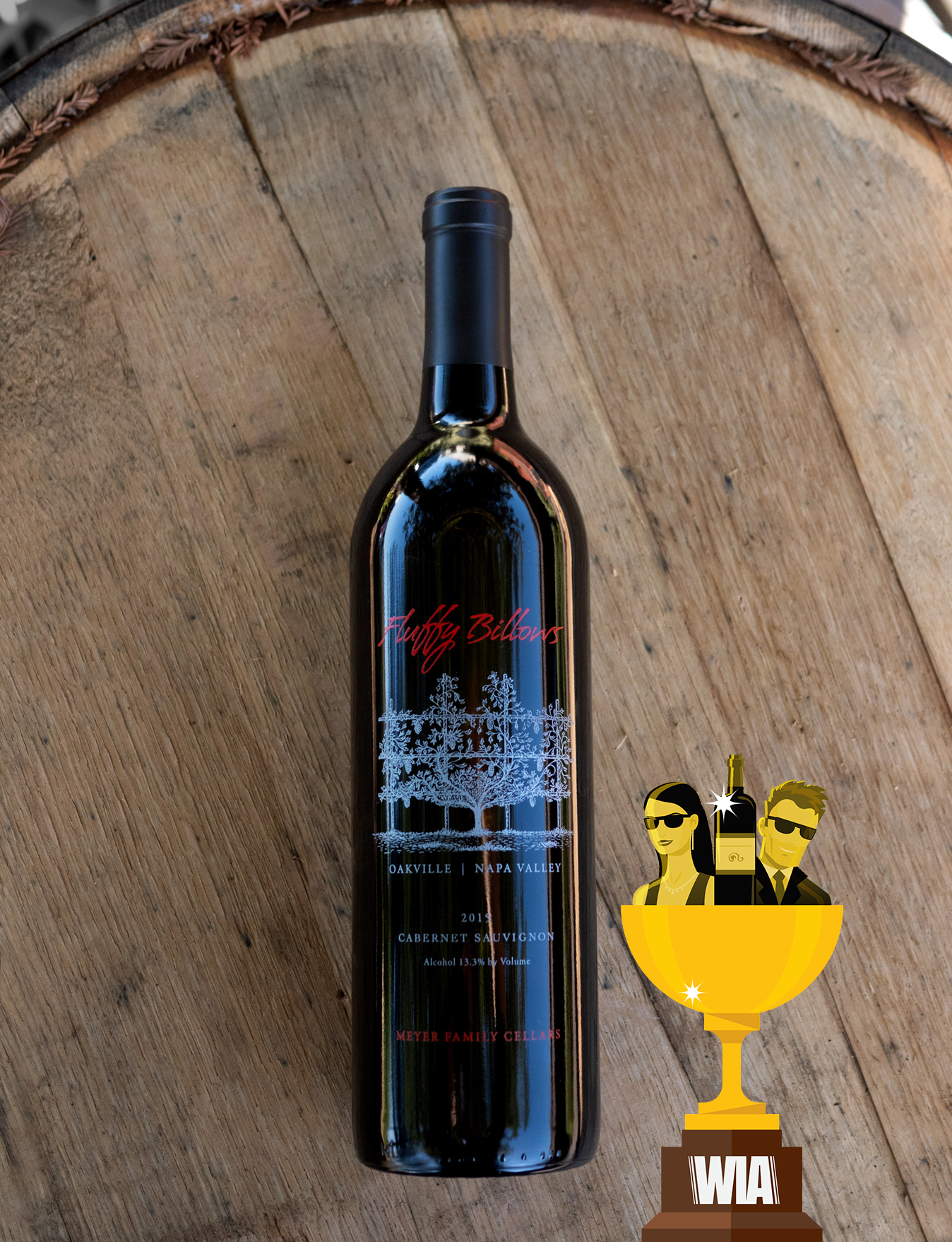 Meyer Family Cellars 2015 'Fluffy Billows' Oakville Cabernet Sauvignon 750ml Wine Bottle