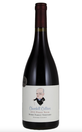 Churchill Cellars 2012 Burke Vineyards Sonoma County Pinot Noir 750ml Wine Bottle