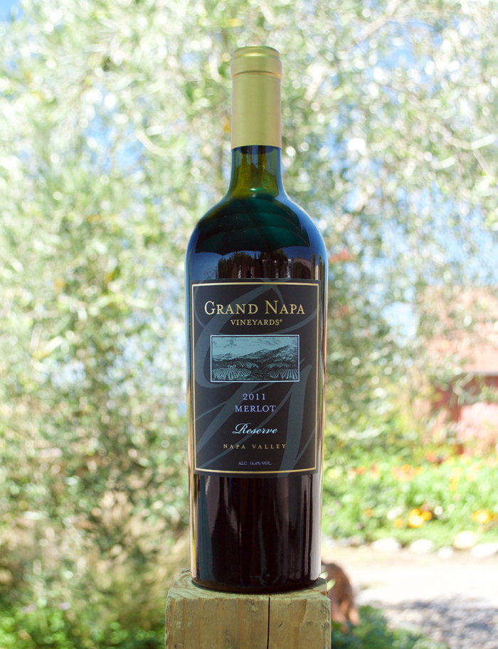Grand Napa 2011 Reserve Merlot 750ml Wine Bottle