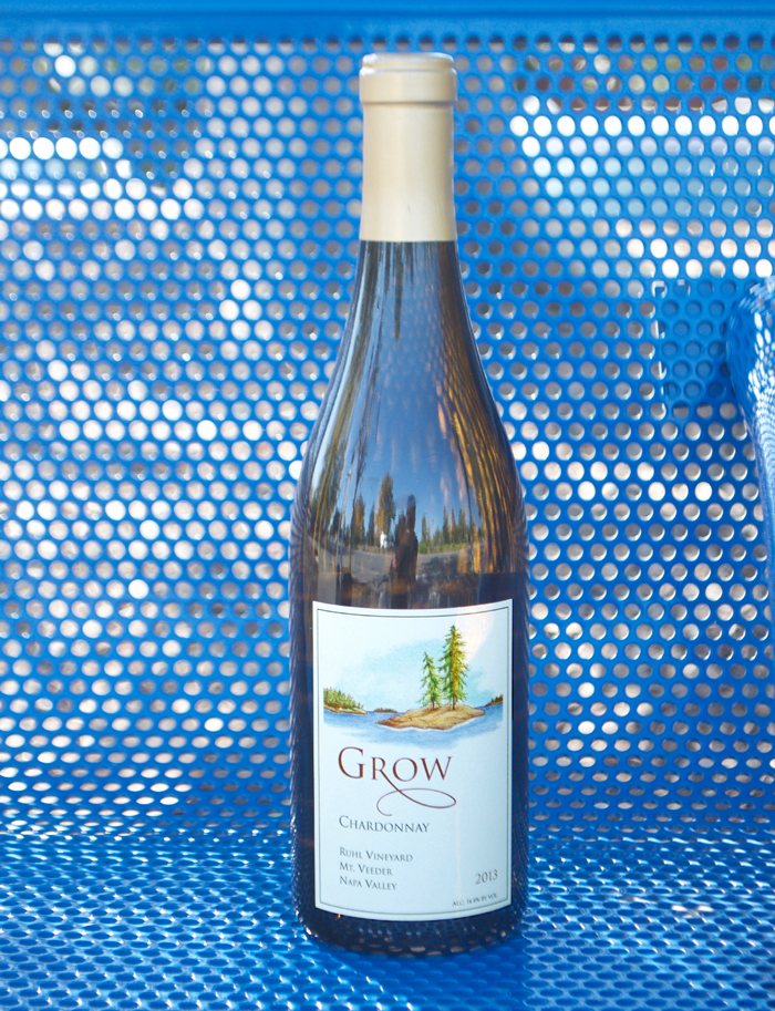 Grow Wines 2013 Ruhl Vineyard, Mt. Veeder Chardonnay 750ml Wine Bottle