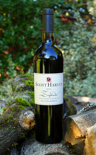 Scott Harvey Wines 2011 Old Vine Reserve Zinfandel 750ml Wine Bottle