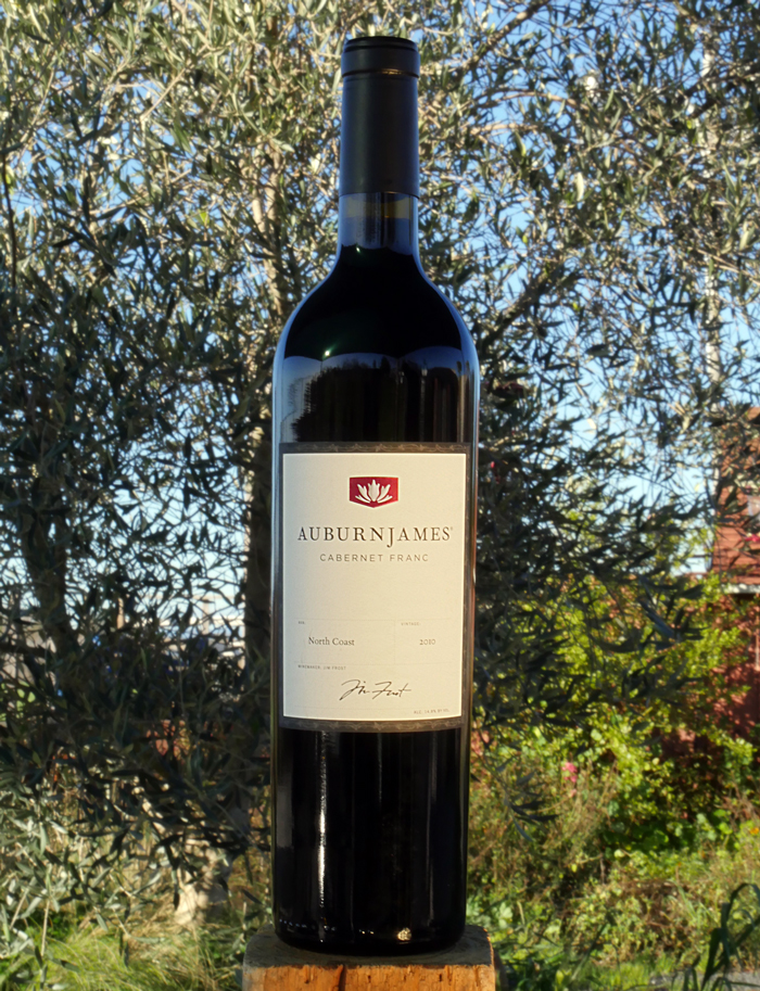 AuburnJames 2010 North Coast Cabernet Franc 750ml Wine Bottle