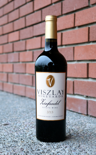 Viszlay Vineyards 2013 Russian River Valley Estate Zinfandel 750ml Wine Bottle