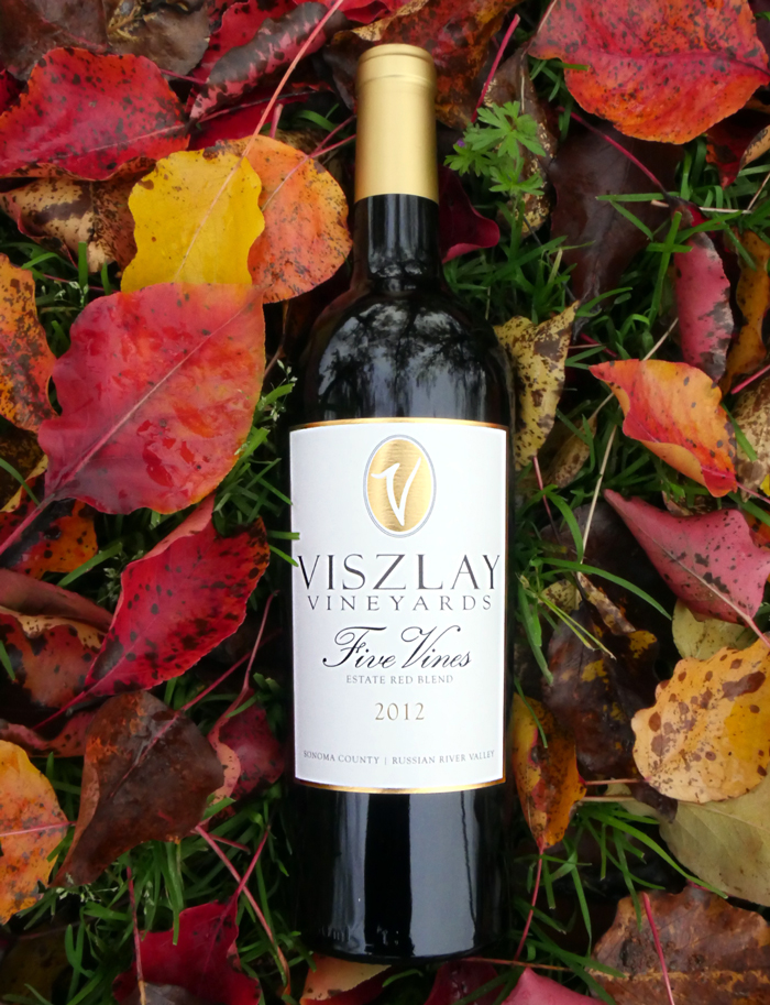 Viszlay Vineyards 2012 "Five Vines" Russian River Valley Red Blend 750ml Wine Bottle