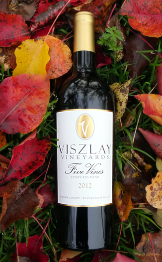 Viszlay Vineyards 2012 "Five Vines" Russian River Valley Red Blend 750ml Wine Bottle