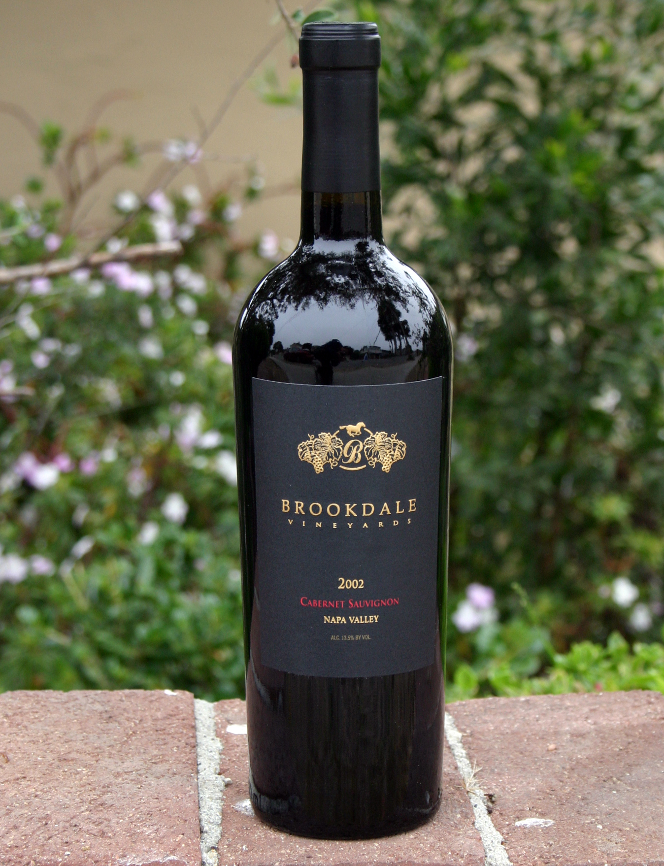 Brookdale Vineyards 2002 Cabernet Sauvignon 750ml Wine Bottle