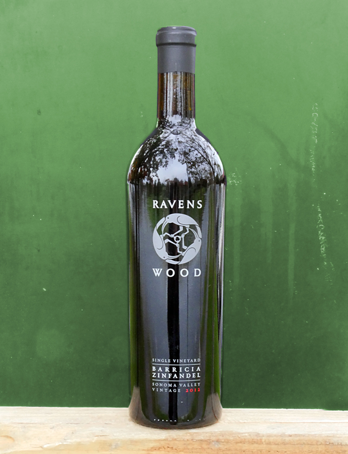 Ravenswood Winery 2012 Barricia Vineyard Sonoma Valley Zinfandel 750ml Wine Bottle