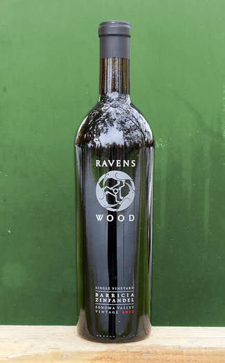Ravenswood Winery 2012 Barricia Vineyard Sonoma Valley Zinfandel 750ml Wine Bottle