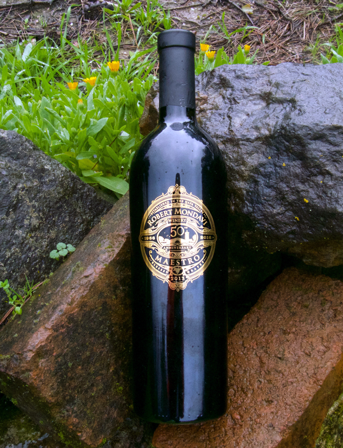 Robert Mondavi Winery 2013 50th anniversary "Maestro" Red Wine 750ml Wine Bottle