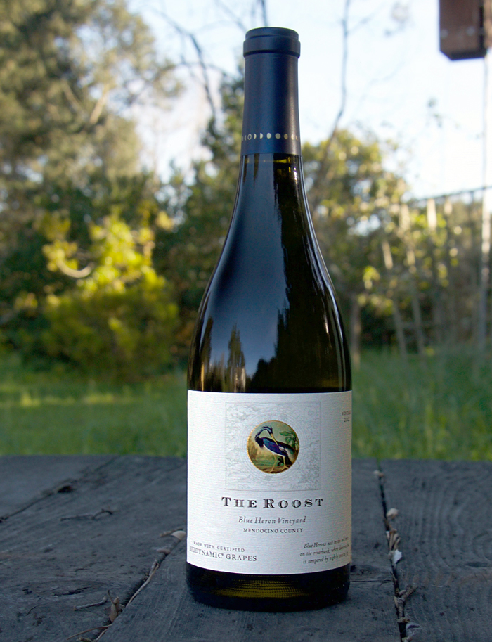 Bonterra Vineyards 2012 Blue Heron Vineyard Mendocino County "The Roost" Chardonnay 750ml Wine Bottle