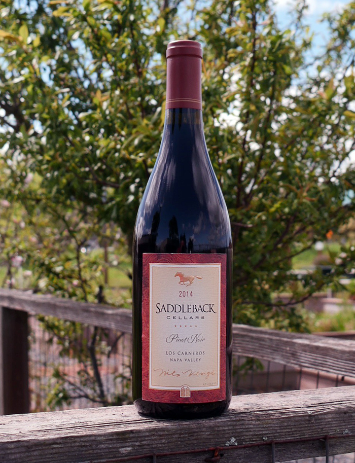 Saddleback Cellars 2014 Napa Valley Pinot Noir 750ml Wine Bottle