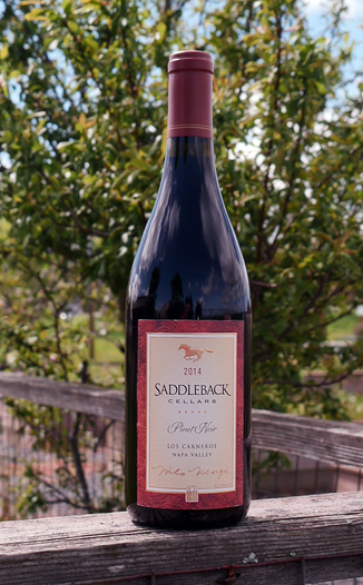 Saddleback Cellars 2014 Napa Valley Pinot Noir 750ml Wine Bottle