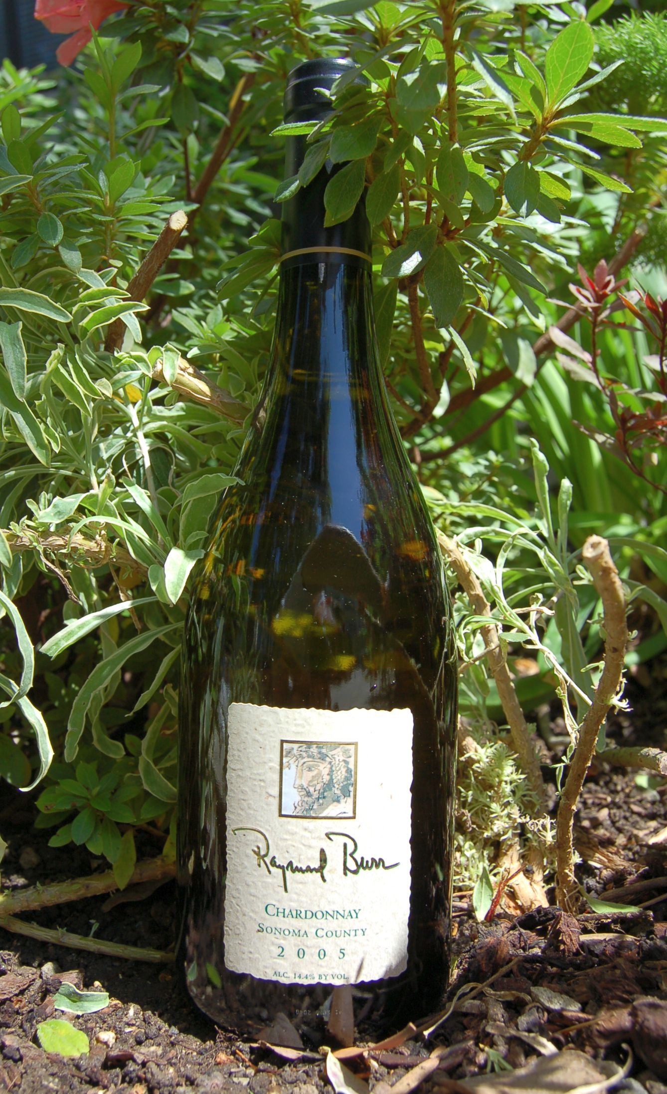 Raymond Burr Vineyards 2005 Sonoma County Chardonnay 750ml Wine Bottle