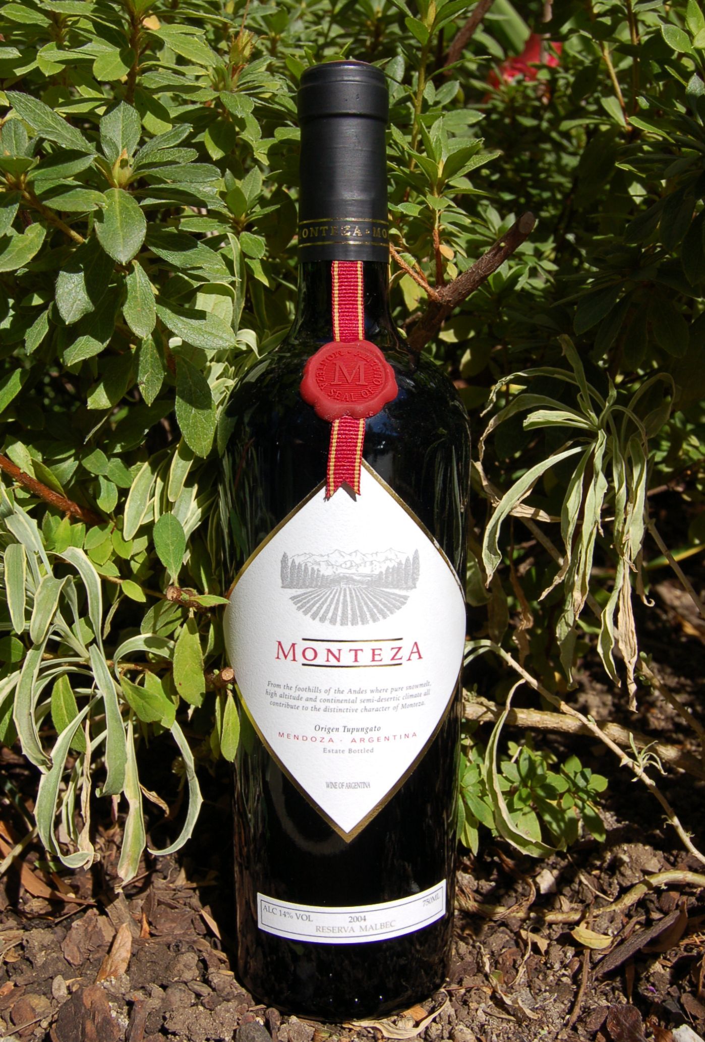Monteza - Tupun Winery 2004 Reserva Malbec 750ml Wine Bottle