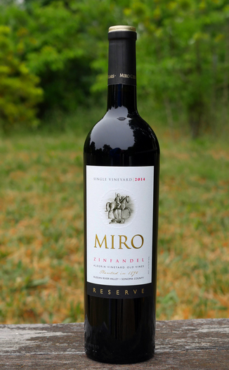 Miro Cellars 2014 Allegria Vineyard Old Vine Russian River Valley Zinfandel 750ml Wine Bottle