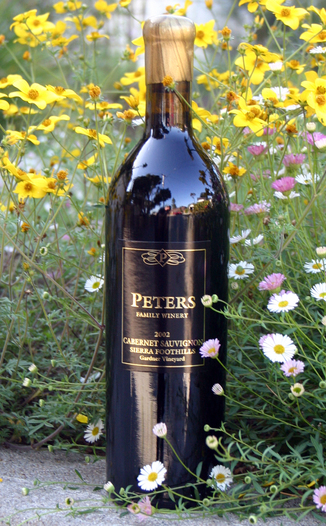 Peters Family Winery 2002 Cabernet Sauvignon 750ml Wine Bottle