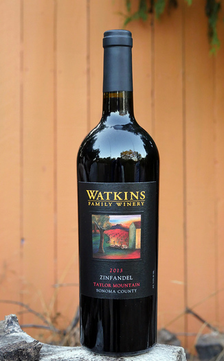 Watkins Family Winery 2013 Taylor Mountain Sonoma County Zinfandel 750ml Wine Bottle
