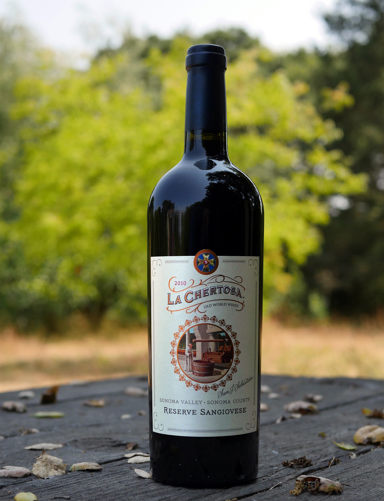 La Chertosa 2010 Sonoma Valley Reserve Sangiovese 750ml Wine Bottle