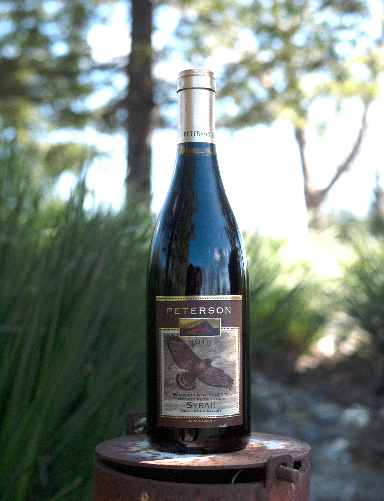 Peterson 2010 Bradford Mtn. Vineyard Syrah 750ml Wine Bottle