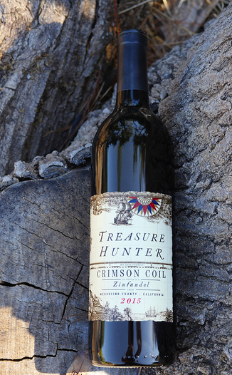 Kitfox Vineyards 2015 Treasure Hunter Crimson Coil Mendocino County Zinfandel 750ml Wine Bottle