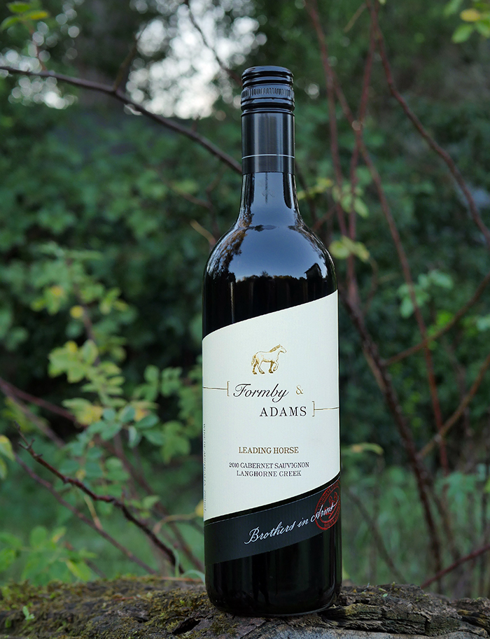 Brothers in Arms 2010 'Formby & Adams' Leading Horse Langhorne Creek Cabernet Sauvignon 750ml Wine Bottle