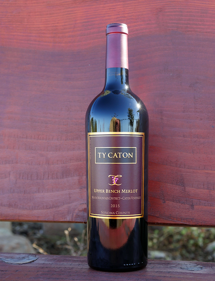 Ty Caton 2015 Moon Mountain District Sonoma County Upper Bench Merlot 750ml Wine Bottle