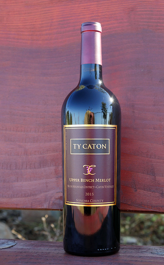 Ty Caton 2015 Moon Mountain District Sonoma County Upper Bench Merlot 750ml Wine Bottle