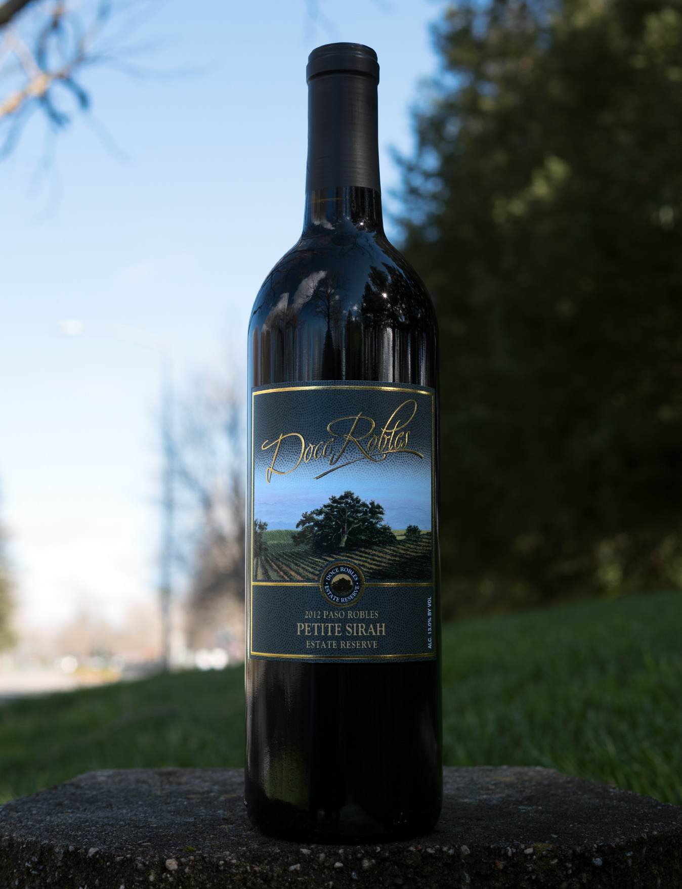 Doce Robles 2012 Paso Robles Petite Sirah Estate Reserve 750ml Wine Bottle