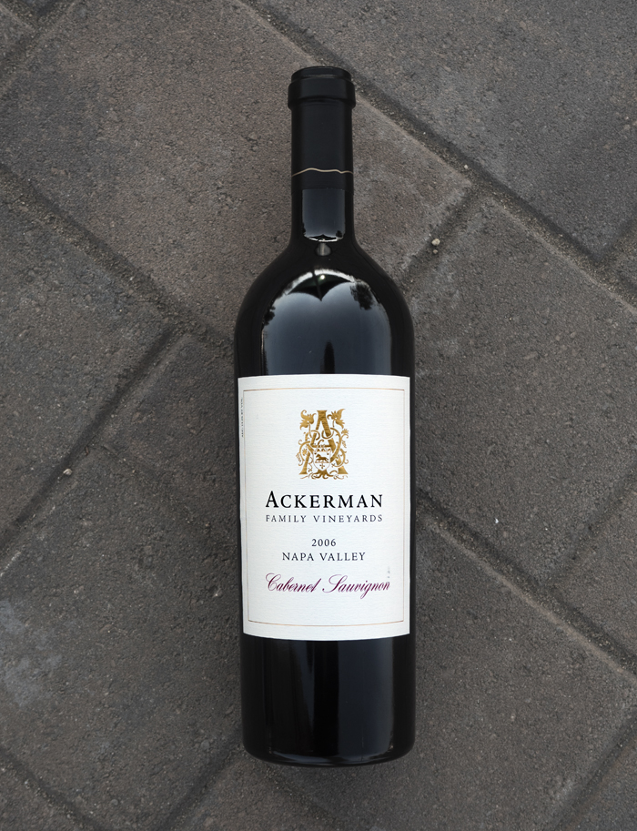 Ackerman Family Vineyards 2006 Napa Valley Cabernet Sauvignon 750ml Wine Bottle