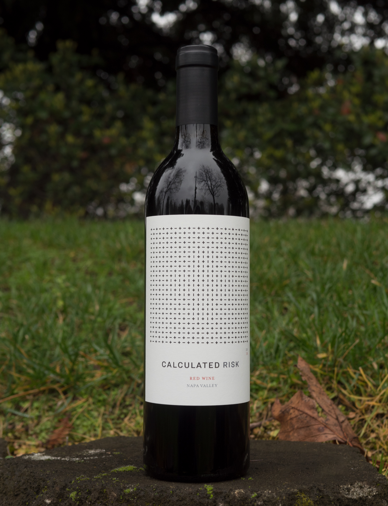 Calculated Risk 2015 Red Wine Napa Valley 750ml Wine Bottle