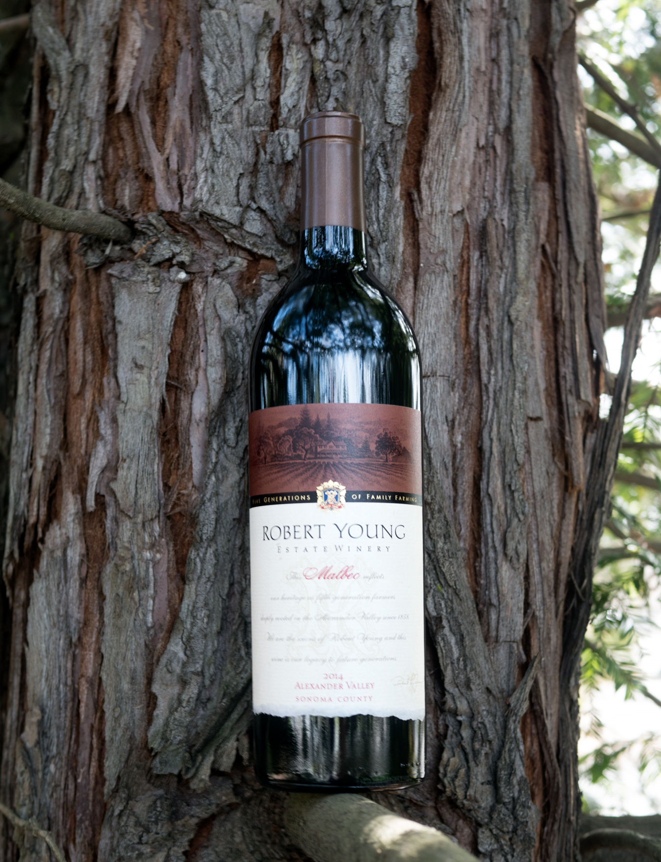 Robert Young 2014 Alexander Valley Sonoma County Malbec 750ml Wine Bottle