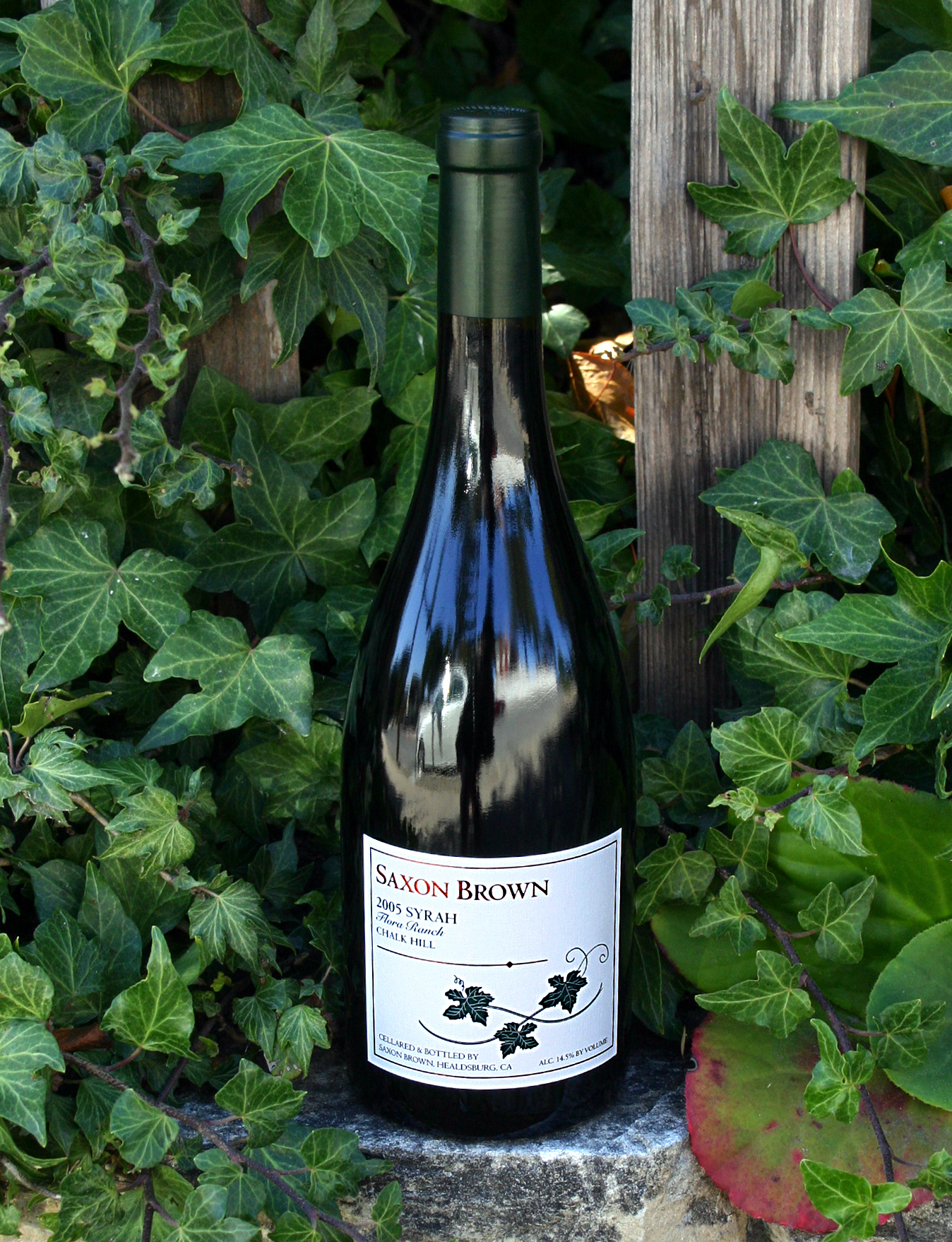 Saxon Brown 2005 Syrah, Flora Ranch Chalk Hill 750ml Wine Bottle