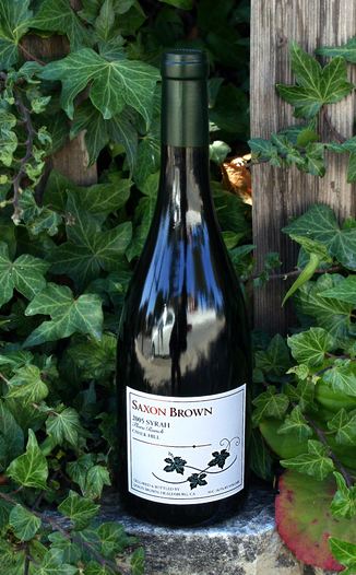 Saxon Brown 2005 Syrah, Flora Ranch Chalk Hill 750ml Wine Bottle
