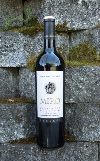 Miro Cellars 2015 Reserve Ponzo Vineyard Russian River Valley Sonoma County Old Vine Zinfandel 750ml Wine Bottle
