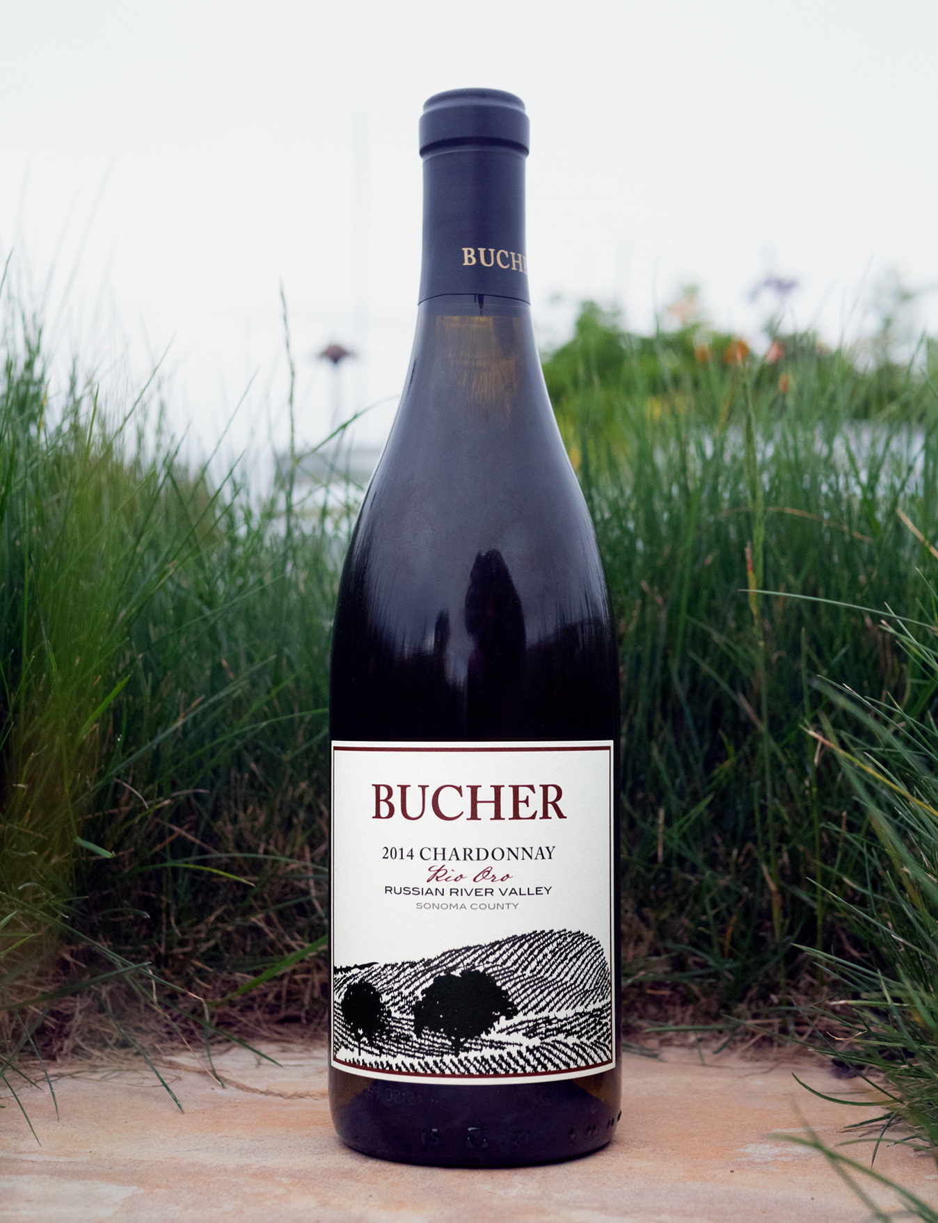 J. Bucher 2014 Rio Oro Russian River Valley Sonoma County Chardonnay 750ml Wine Bottle