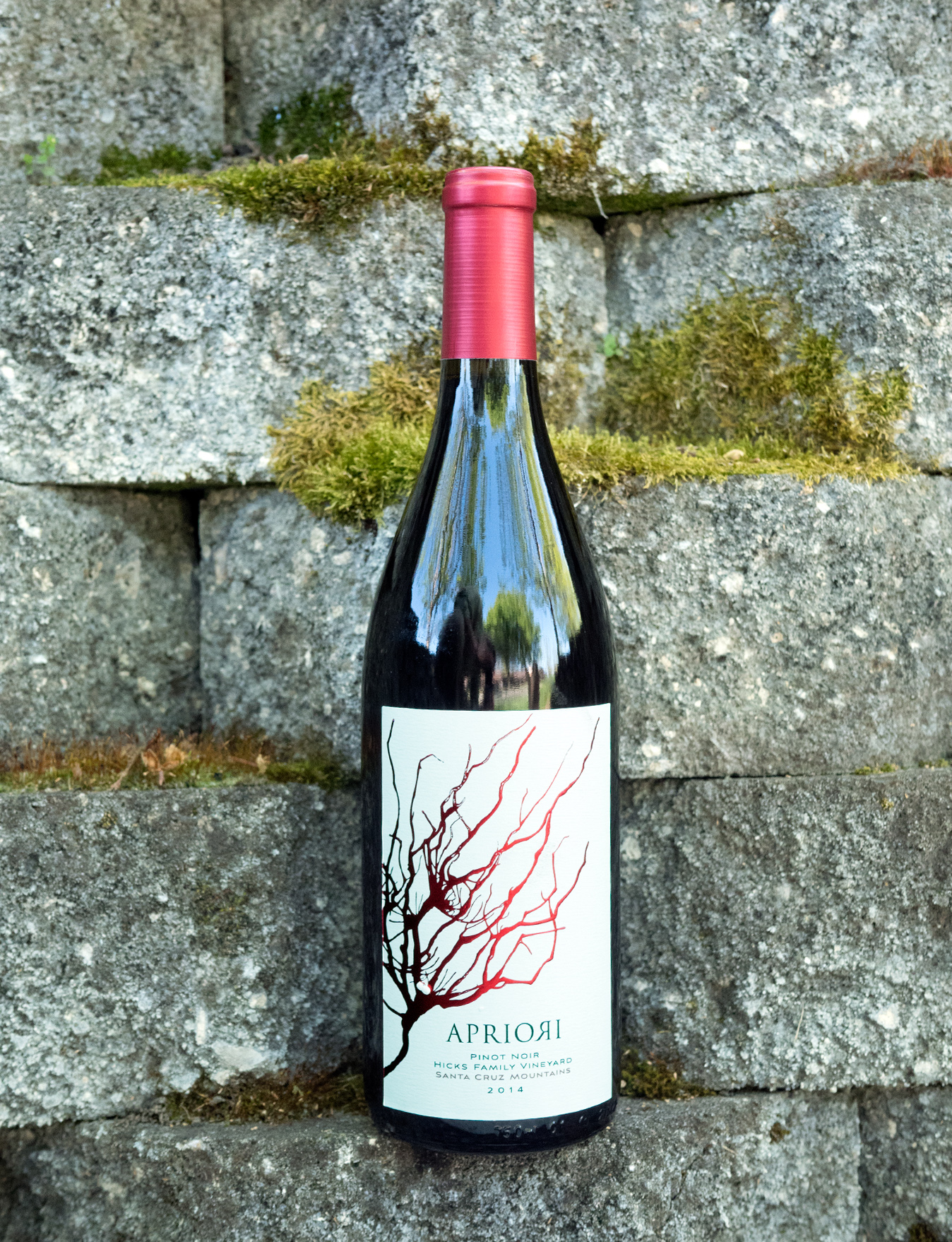 Apriori Cellar 2014 Hicks Family Vineyard Santa Cruz Mountains Pinot Noir 750ml Wine Bottle