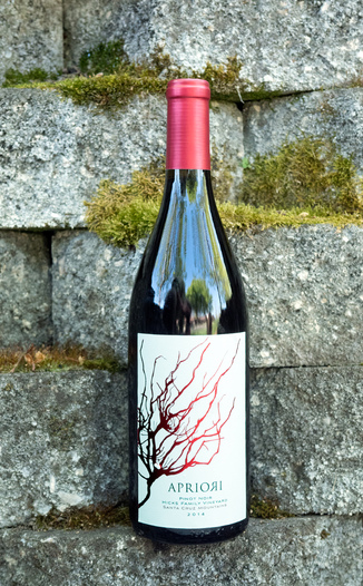 Apriori Cellar 2014 Hicks Family Vineyard Santa Cruz Mountains Pinot Noir 750ml Wine Bottle