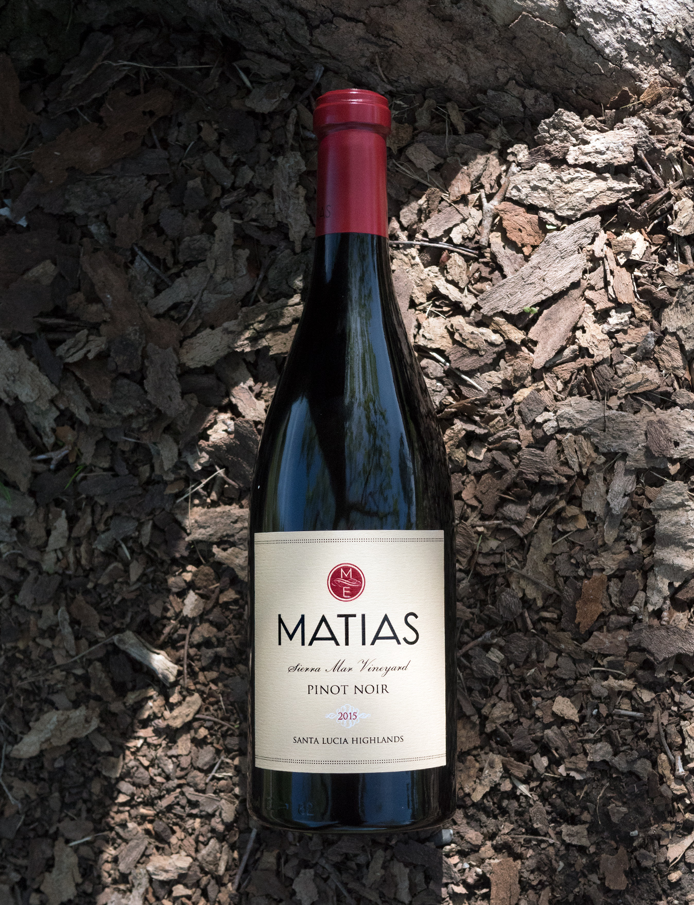 Matias 2015 Sierra Mar Vineyard Santa Lucia Highlands Pinot Noir 750ml Wine Bottle
