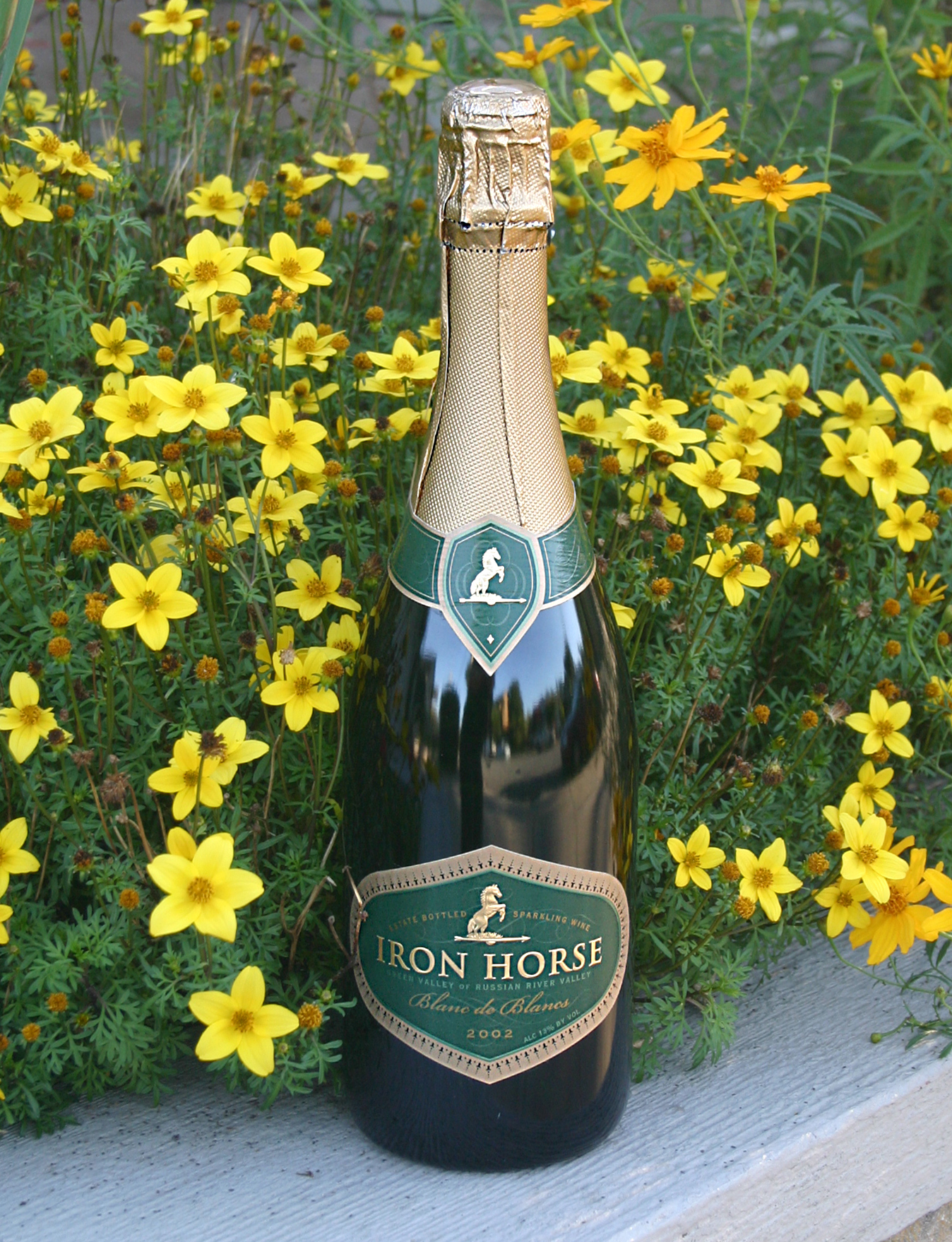 Iron Horse Vineyards 2002 Blanc de Blancs 750ml Wine Bottle
