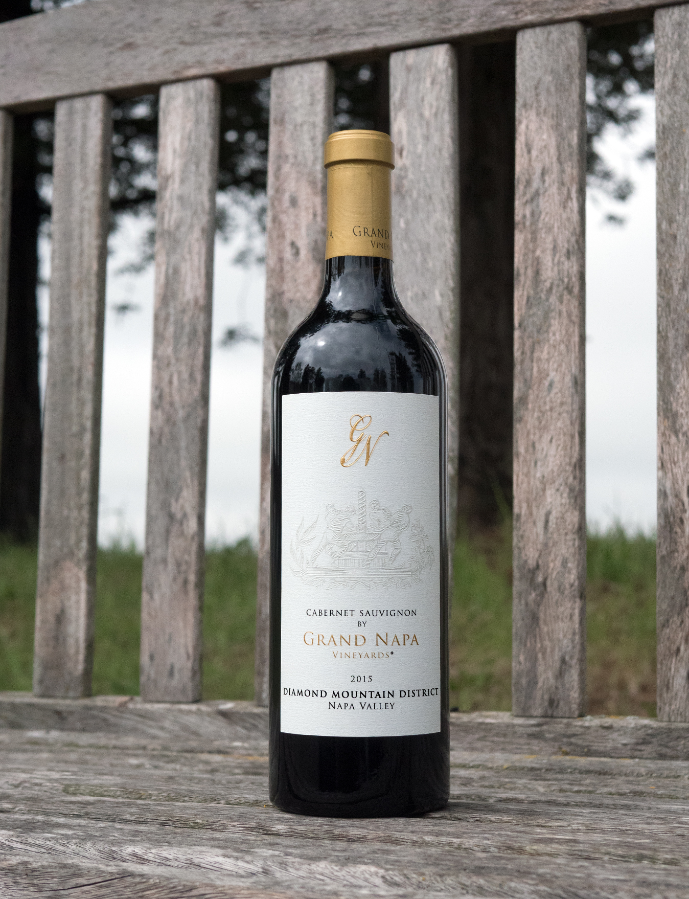 Grand Napa 2015 Diamond Mountain District Napa Valley Cabernet Sauvignon 750ml Wine Bottle