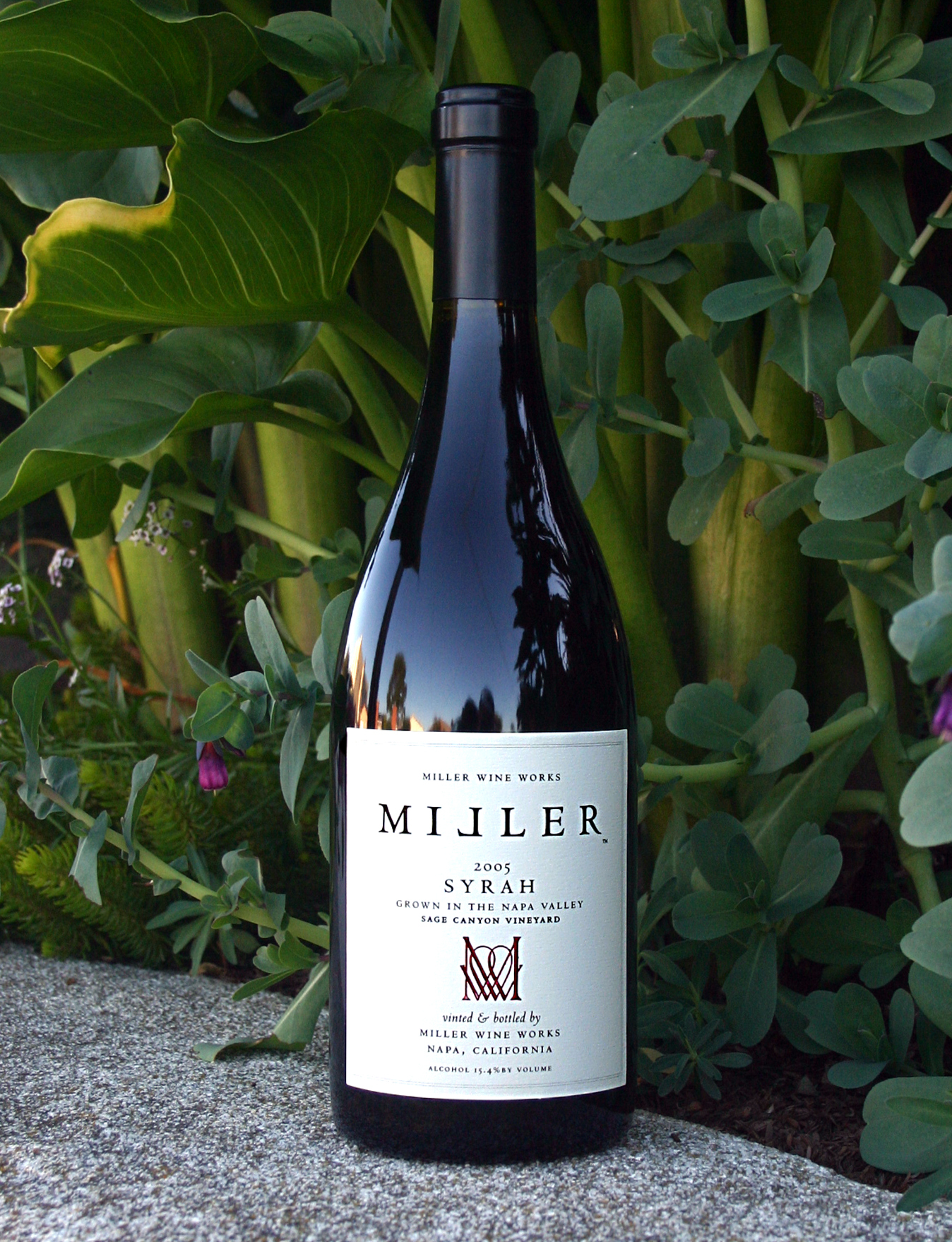 Miller Wine Works 2005 Napa Valley Syrah 750ml Wine Bottle