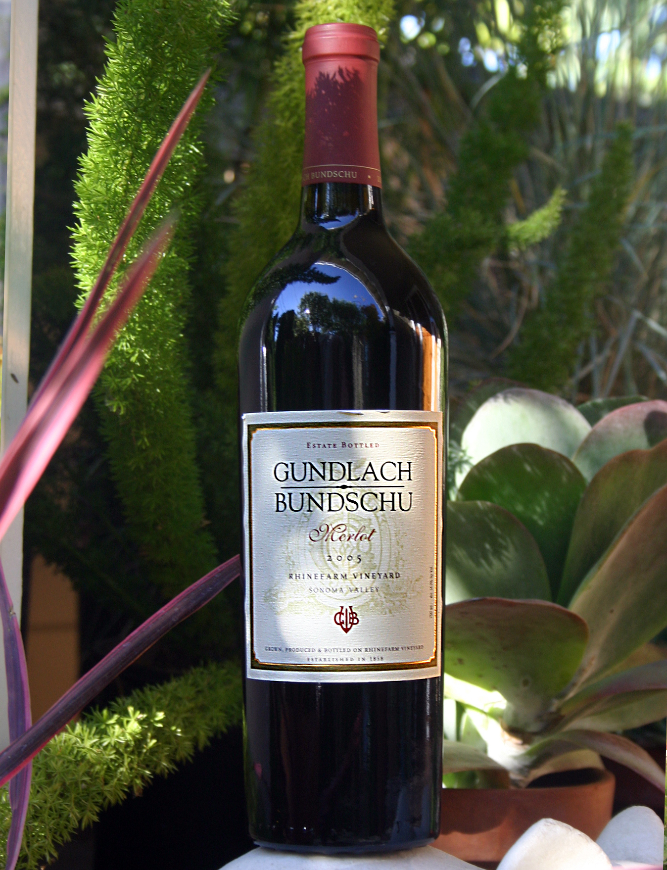 Gundlach-Bundschu Winery 2005 Estate Merlot 750ml Wine Bottle