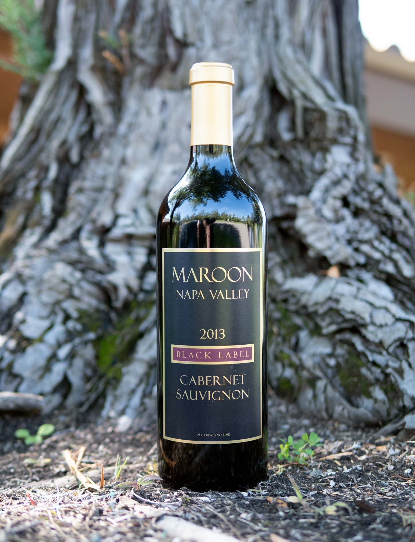 Maroon 2013 Black Label Napa Valley Cabernet Sauvignon 750ml Wine Bottle