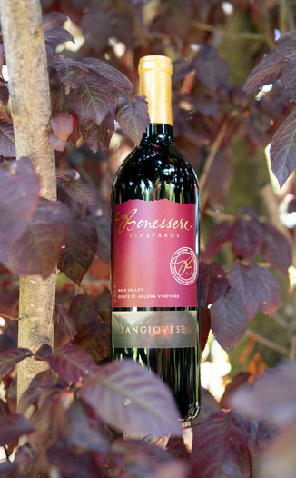 Benessere Vineyards 2016 Estate St. Helena Vineyard Napa Valley Sangiovese 750ml Wine Bottle