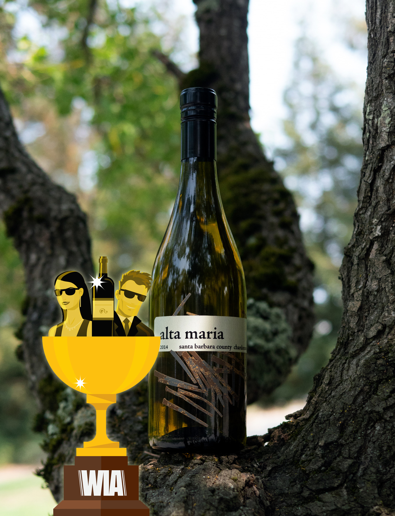 Alta Maria 2014 Santa Barbara County Chardonnay 750ml Wine Bottle