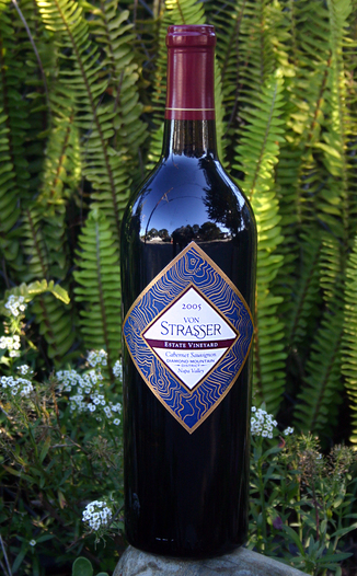von Strasser Winery 2005 Estate Vineyard Cabernet Sauvignon 750ml Wine Bottle