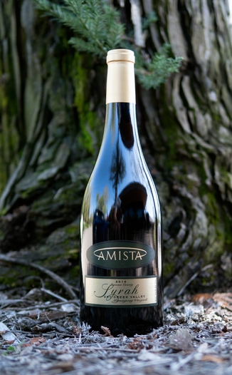 Amista Vineyards 2014 Dry Creek Valley Morningsong Vineyards Syrah 750ml Wine Bottle