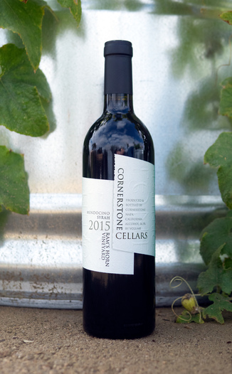 Cornerstone Cellars 2015 Mendocino Ram's Horn Vineyard Syrah 750ml Wine Bottle
